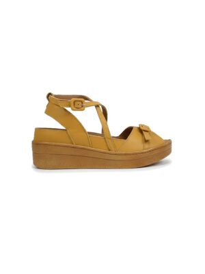 Sandalias para plantillas cruzadas - LEREN 2.0 Mostaza