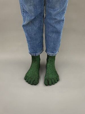 CALCETINES barefoot brillante verde