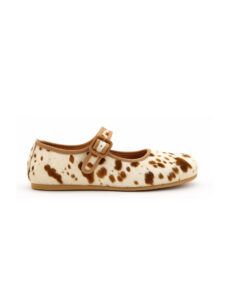 Zapatos merceditas barefoot anchas- ENDIZ Pelo moteado