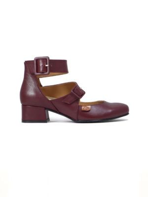 Zapato abotinado para plantilla - ZILLO burdeos