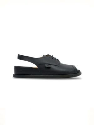 Sandalias barefoot para plantillas con cordones - BELUNA negro