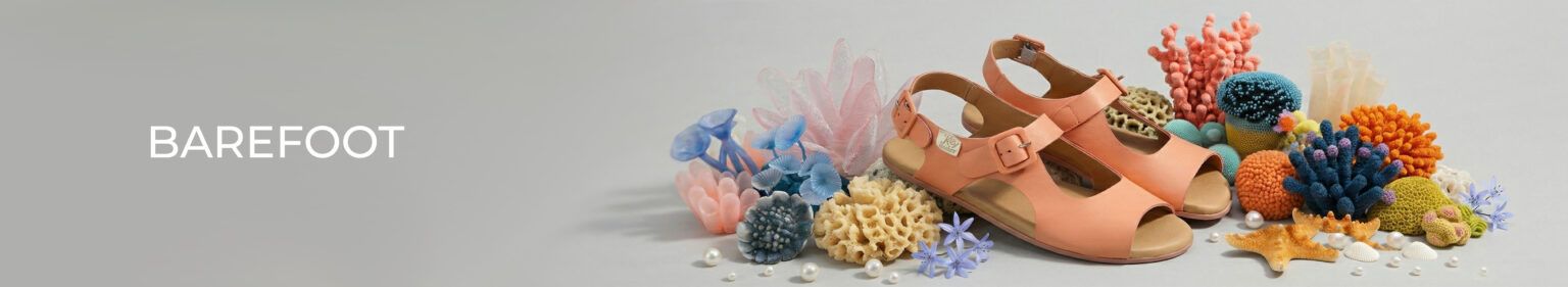 sandalias barefoot de piel Ray Musgo con horma amplia