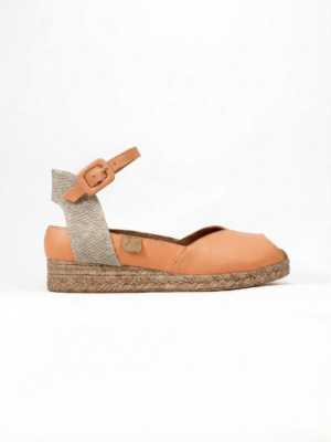 Sandalias para plantillas esparto- CHISLA melocotón