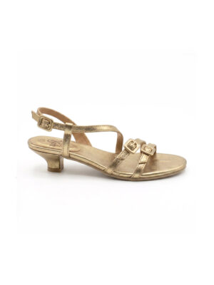 Sandalias anatómicas con tacón - LEU champán