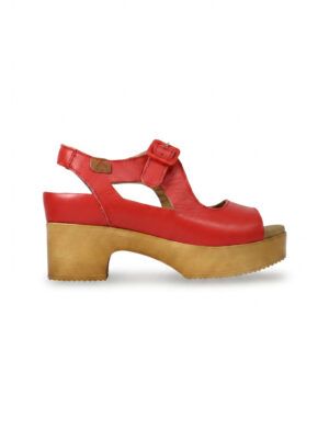 Sandalias para plantillas con plataforma - ESTIVA Rojo