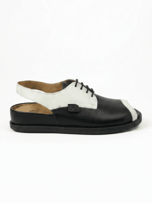 Sandalias barefoot para plantillas con cordones - BELUNA negro/hielo